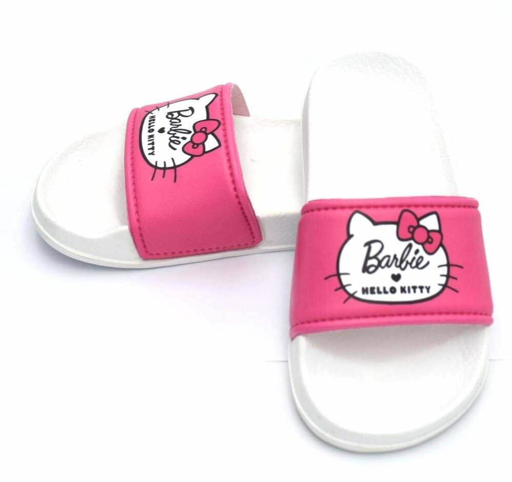 Barbie Hello Kitty ™️ Girls Slide Sandals For Kids, Indoor & Outdoor-Disney-girl's character sandal
